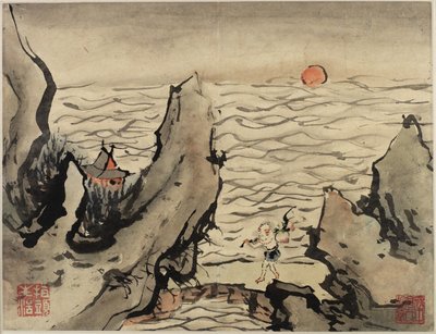 Finger Painting, from an Album of Ten, 1684 by Gao Qipei